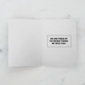 Müde von Gefängnis doch? Grußkarte Karte (Innenseite)