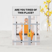 Müde von Gefängnis doch? Grußkarte Karte (Gelbe Blume)