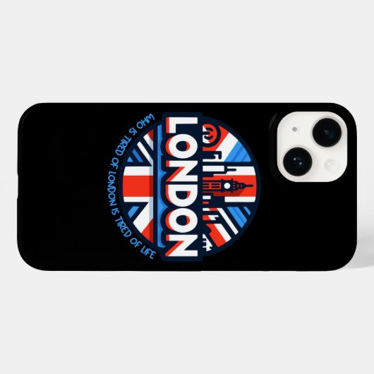 müde von London Case-Mate iPhone Hülle (Rückseite (Horizontal))