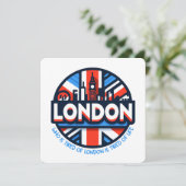 müde von London Einladung (Stehend Vorderseite)