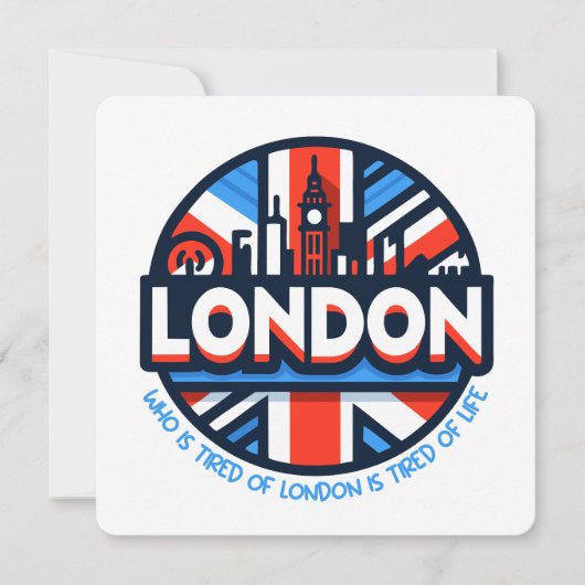 müde von London Einladung (Vorderseite)