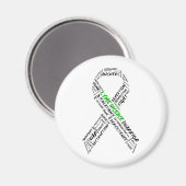 Müde von Lyme Support Magnet (Vorderseite/Rückseite)