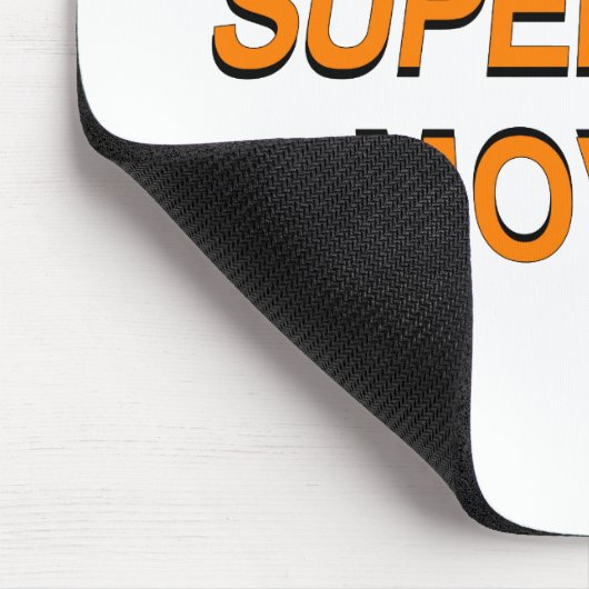 Müde von Superhelden Mousepad (Ecke)