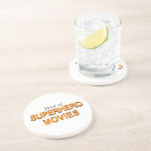 Müde von Superhelden Sandstein Untersetzer (Seite)