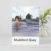 Mudeford Quay Greeting Cards No1 Karte (Stehend Vorderseite)