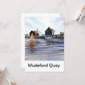 Mudeford Quay Greeting Cards No1 Karte (Vorderseite/Rückseite Beispiel)