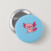 Müder Axolotl-Knopf Button (Vorne & Hinten)