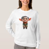 Müder Vater Weihnachten Elf Frauen T-Shirt (Vorderseite)