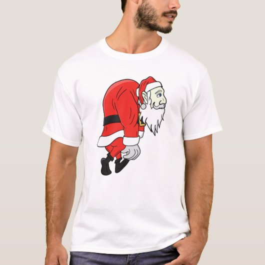 Müder Weihnachtsmann T-Shirt (Vorderseite)