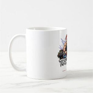 Müdes Aber Glückliches Anime Weihnachtsmann Paar F Kaffeetasse