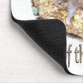 Müdes Eichhörnchen Mousepad (Ecke)