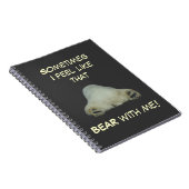 Müdes Eisbär-Notizbuch Notizblock (Rechte Seite)