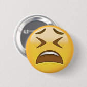 Müdes Gesicht Emoji Button (Vorne & Hinten)