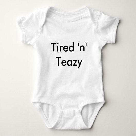 Müdes "n" Teazy Baby Strampler (Vorderseite)