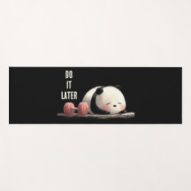 Müdes Panda Fitnessstudio – Lustige Workout Kunst