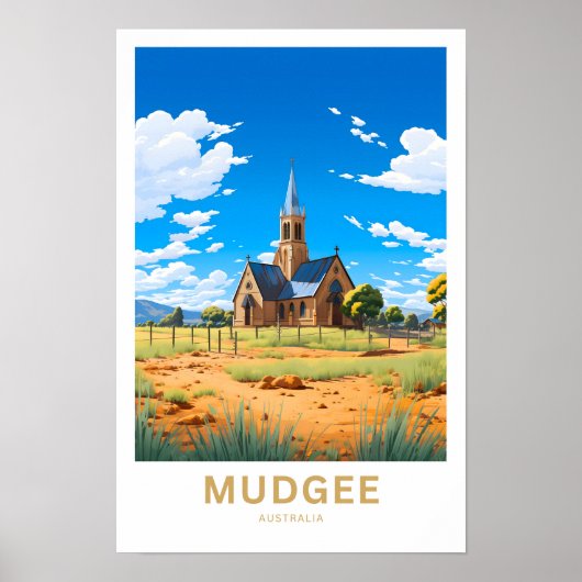 Mudgee Australia Travel Print Poster (Vorne)