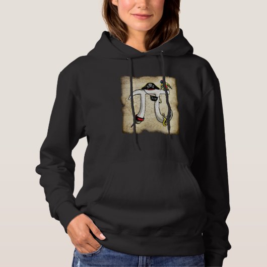 MudgeWare Pirate Pi Day Treasure Map Hoodie (Vorderseite)