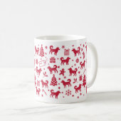 Mudi Christmas Design Kaffeetasse (VorderseiteRechts)