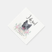 Mudi Dog Wedding Cocktail Napkins Serviette (Ecke)