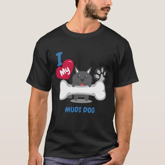 MUDI HUNDniedliche Hundegeschenk-Ideen-lustige T-Shirt (Vorderseite)