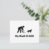 Mudi Postkarte (Stehend Vorderseite)