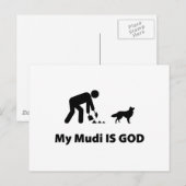 Mudi Postkarte (Vorne/Hinten)