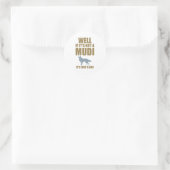 Mudi Runder Aufkleber (Tasche)