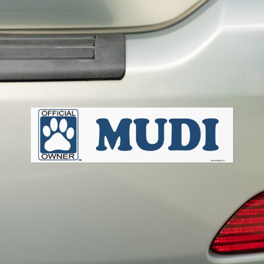 Mudi Schwarzes Autoaufkleber (Auf Auto)