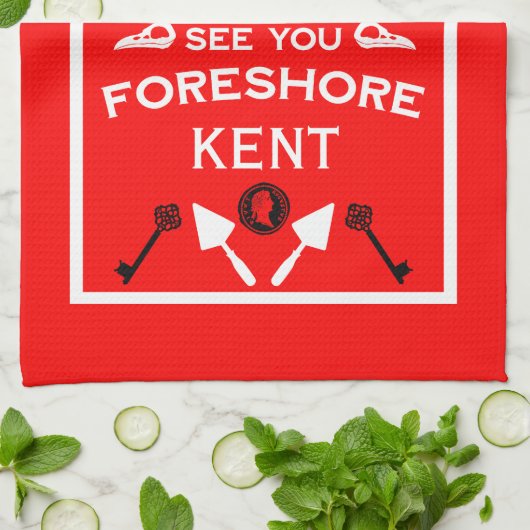 Mudlarking Hobby-Geschenk Geschirrtuch (Gefaltet)