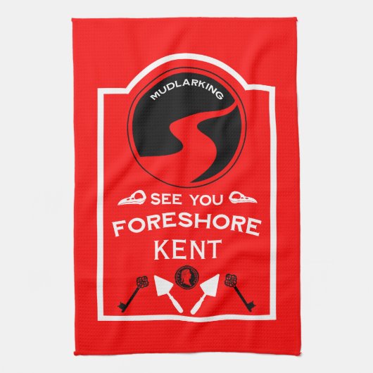 Mudlarking Hobby-Geschenk Geschirrtuch (Vertikal)