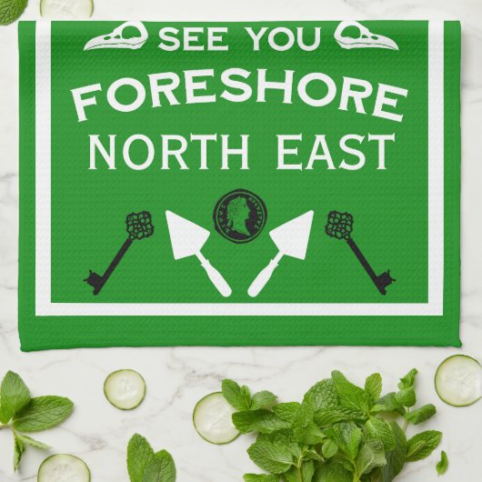 Mudlarking Hobby-Geschenk Geschirrtuch (Gefaltet)