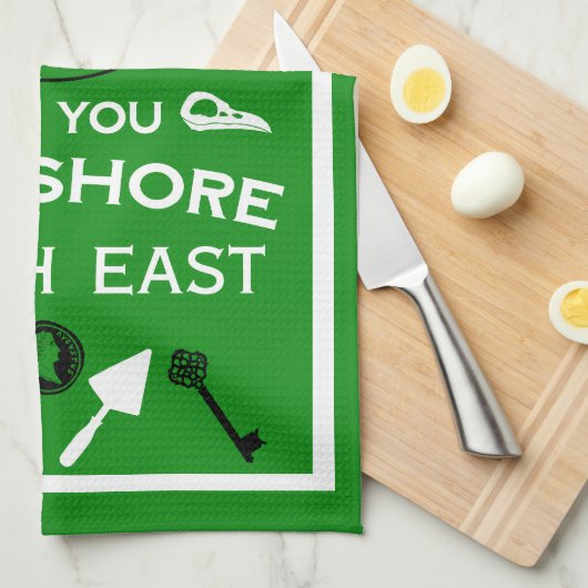 Mudlarking Hobby-Geschenk Geschirrtuch (Viertel Falte)