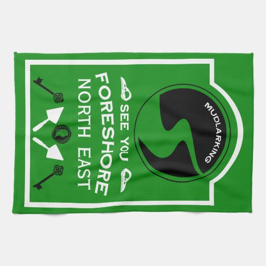 Mudlarking Hobby-Geschenk Geschirrtuch (Horizontal)