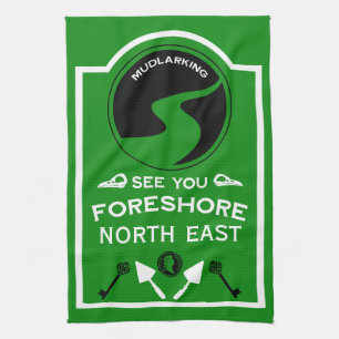 Mudlarking Hobby-Geschenk Geschirrtuch