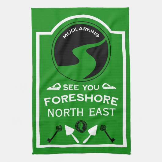 Mudlarking Hobby-Geschenk Geschirrtuch (Vertikal)