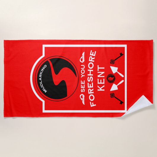 Mudlarking Hobby-Geschenk Strandtuch (Vorderseite)