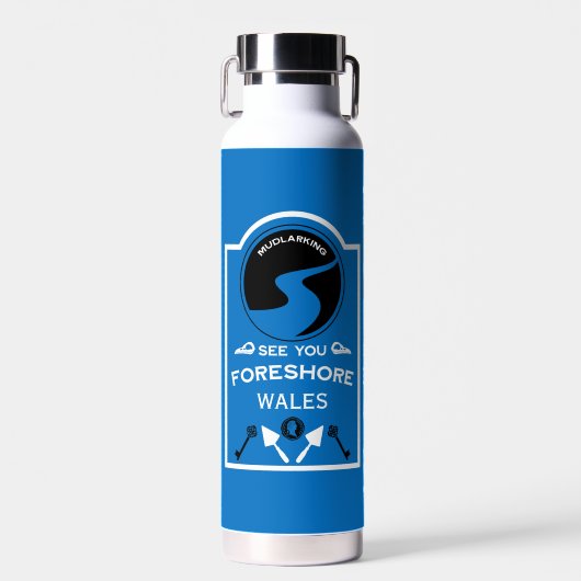 Mudlarking Hobby-Geschenk Trinkflasche (Vorne)
