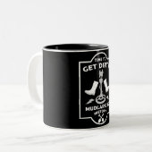 Mudlarking Metal Detection Zweifarbige Tasse (Vorderseite Links)