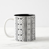 Mudprint Inspiriert Monogramm Zweifarbige Tasse (Links)