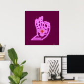Mudra Maroon Poster (Heimbüro)