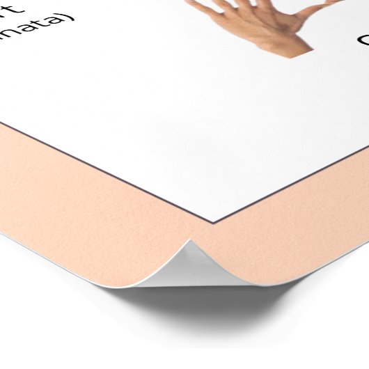 Mudras: Yoga Hand Gestures Poster (Ecke)