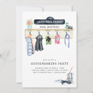 Mudroom Scene   Party Einladung der Wohnungsbautät