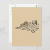 Mudskipper Fisch. Postkarte (Vorne/Hinten)