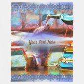 Muelle Los Peines Pelican 0463 Fleecedecke (Vorderseite)