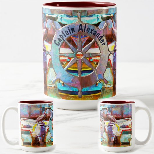 Muelle Los Peines Pelican 0463 Zweifarbige Tasse