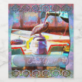 Muelle Los Peines Pelican Vielen Dank 0463 Weinetikett (Einzelnes Label)