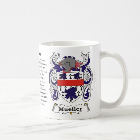 Mueller-Familien-Wappen Tasse (Rechts)