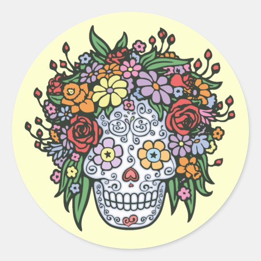 Muerta Linda Runder Aufkleber (Vorderseite)