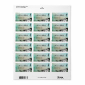 Muerte Day of the Dead Calaveras Sugar Skull Art Adressaufkleber (Vorne)