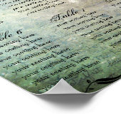 Muerte Day of the Dead Calaveras Sugar Skull Art Poster (Ecke)